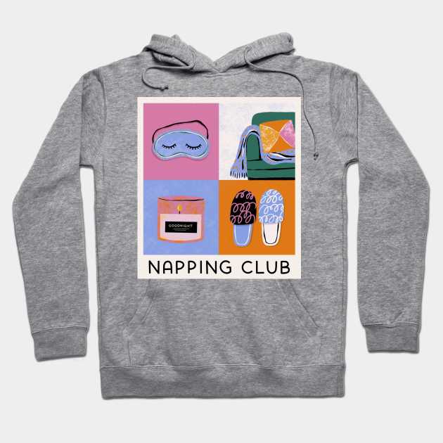 Napping Club Hoodie by Megan Roy